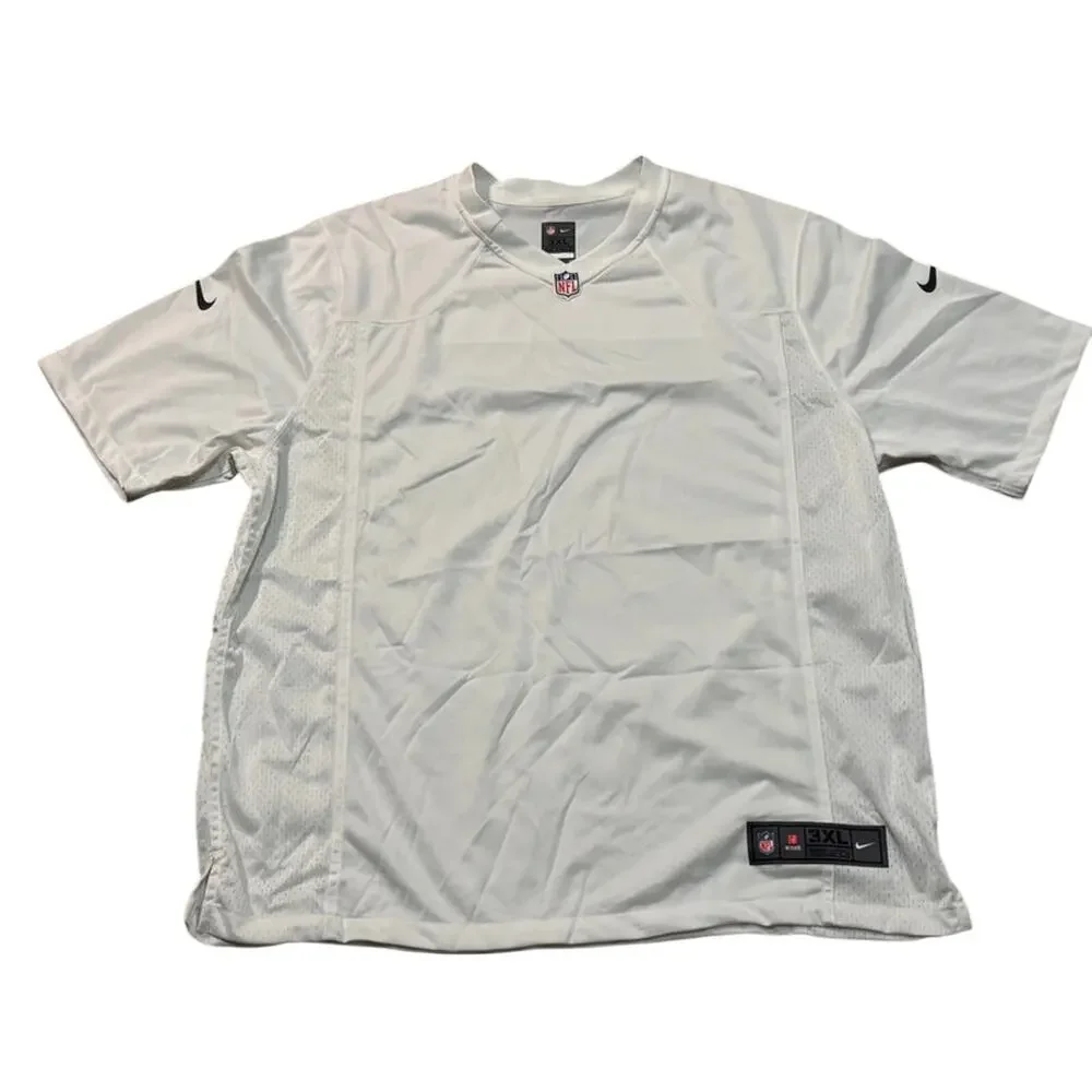 Nike NFL On Field Football Blank Jersey White 3 Xtra Large XXXL New